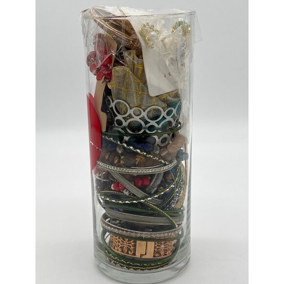 Assorted Jewelry Gift Set In Love-Themed Glass Vase - Picture 2 of 10